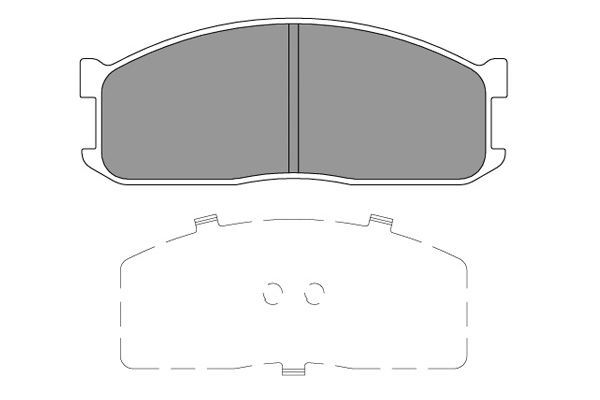 KAVO PARTS Bremžu uzliku kompl., Disku bremzes KBP-4566